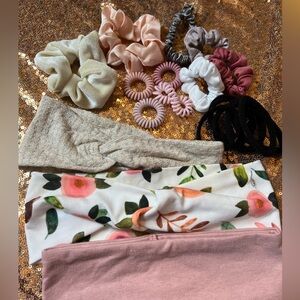 floral hair accessories bundle